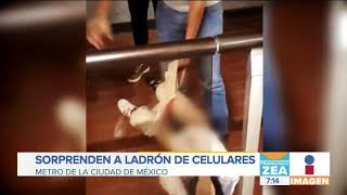 Agarran A Ladrón De Celulares En El Metro Lo Pean Y Le Hacen Calzón Chino Noticias Con Zea