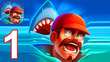 Epic Raft: Fighting Zombie Shark Survival Games - Gameplay Walkthrough Part 1 Tutorial (Android, iOS
