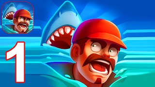 Epic Raft: Fighting Zombie Shark Survival Games - Gameplay Walkthrough Part 1 Tutorial (Android, iOS screenshot 2