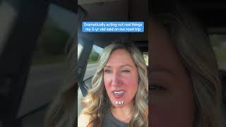 Road trips with toddlers are never boring. 🦖 #fyp #fypage #parenting