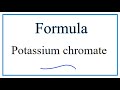 Potassium Compounds and Ions