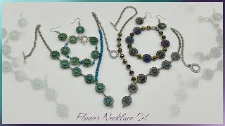 Flower Necklace Set Tutorial