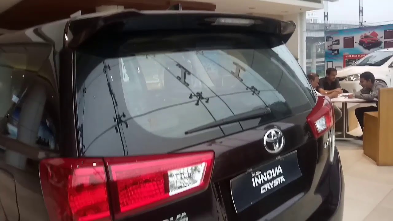 Innova crysta 2.4 zx manual full option garnet red interior and ...