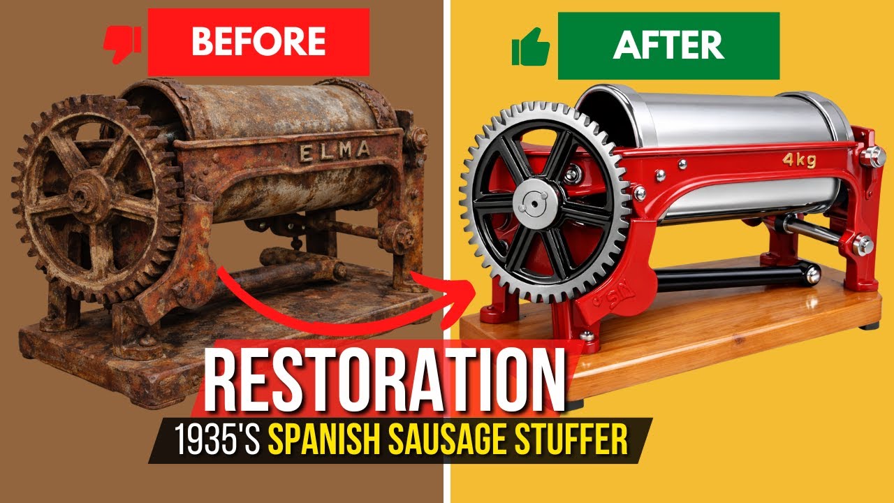 Restoring a 1935's Vintage Spanish Sausage Stuffer