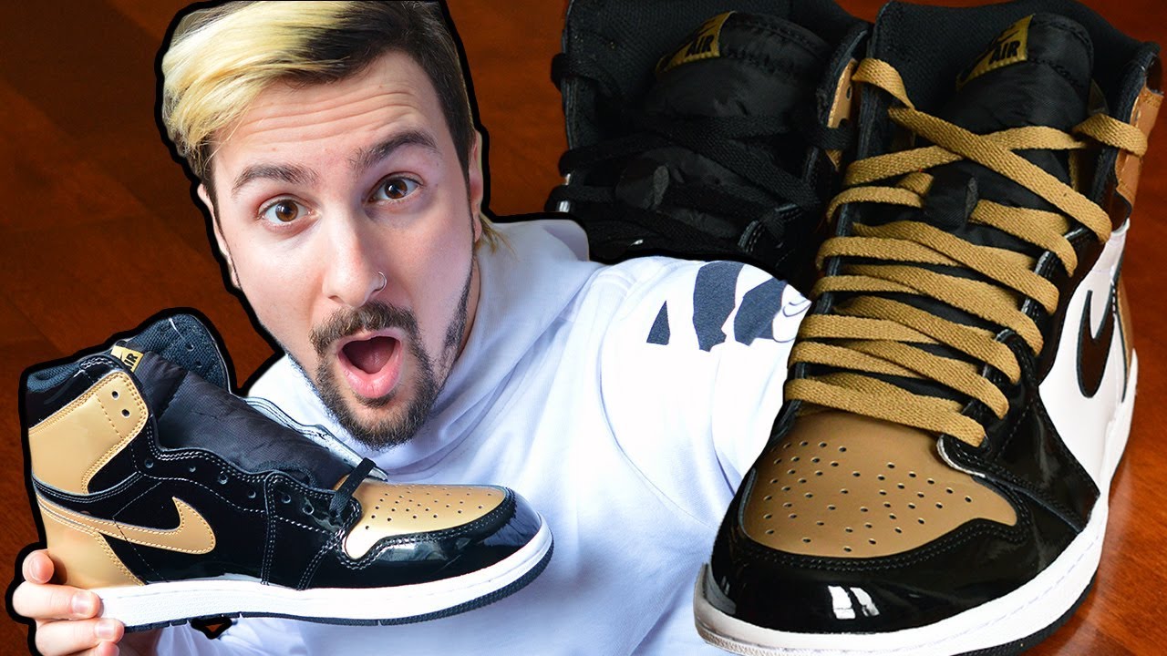 UNBOXING AIR JORDAN 1 GOLD TOES (+ ON FEET) YouTube