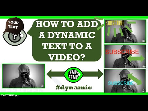 How to add a dynamic text onto a video | Blinking Scrolling Random  #ffmpeg #TheFFMPEGGuy
