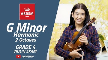 ABRSM : Grade 4 | G Minor Harmonic - 2 Octaves | Scale & Arpeggio | Violin Exam