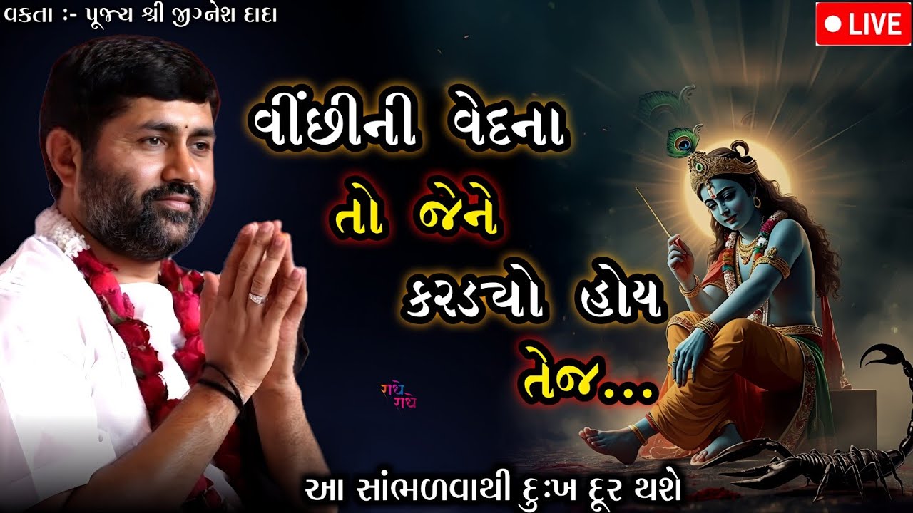 વીંછીની વેદના તો જેને કરડ્યો હોય તેજ...| Jignesh dada 