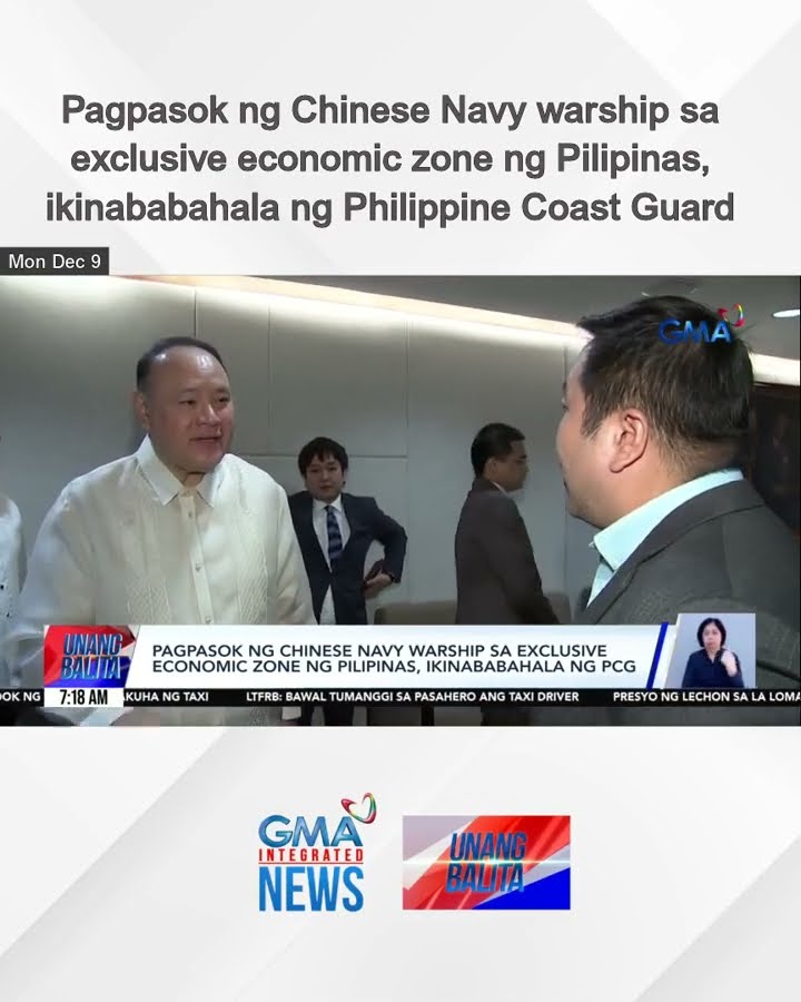 Pagpasok ng Chinese Navy warship sa exclusive economic zone ng Pilipinas,... | Unang Balita