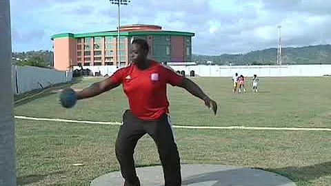 SPORT: Akeem Stewart Sets New National Shot Put Re...