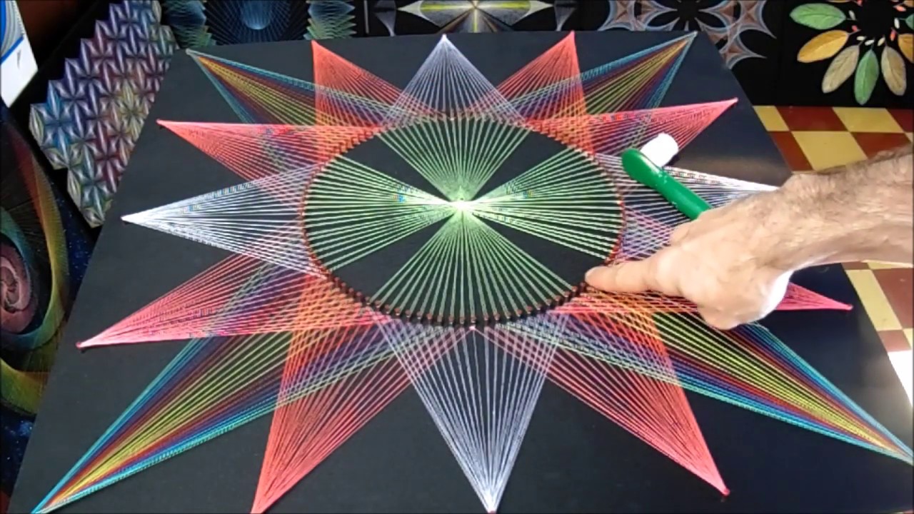 string art estrella 16 por jorge de la tierra