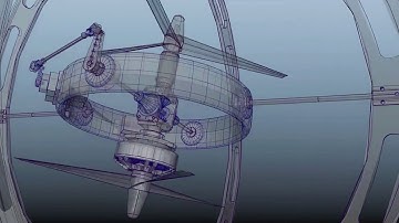 Patent granted: 4 Degrees of Freedom animation of Gimballed Coaxial Bicopter