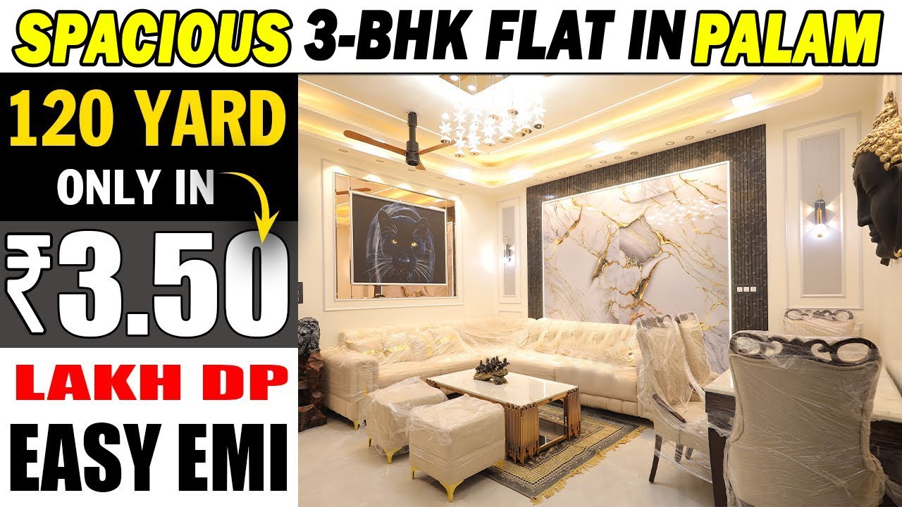 SPACIOUS 3-BHK FLAT IN PALAM |ONLY IN @3.50 LAKH DOWN-PAYMENT WITH EASY EMI | NEAR HOSPITAL ,SCHOOL