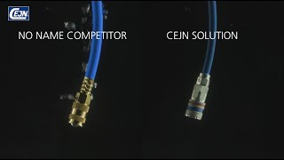 Compressed air optimization  Brass couplings vs CEJN eSafe | CEJN
