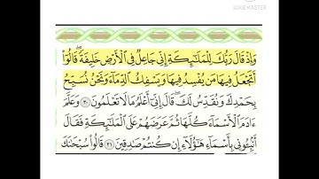 تٌدٍبًر بًقُلَبًکْ || سورة البقرة الحزب الاول مكتوبها للحفظ للقارئ احمد العجمي 🌼🌼🌼