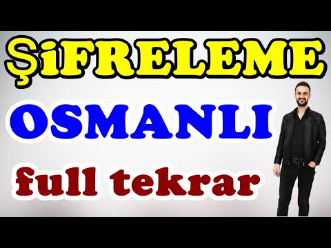 Şifreleme Osmanlı Tarihi Full Tekrar  Kodlamalarla Ayt, Kpss 2024