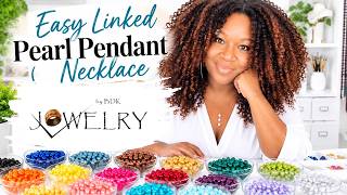 Easy to Make Linked Pearl Pendant Necklace!
