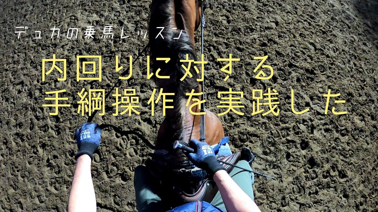【乗馬】内回りされちゃう時の手綱の操作を実践した【馬ブログ】