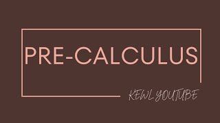 Reflections Part 2 | Pre-Calculus
