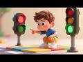 Baby Sam’s Traffic Light Learning Rhyme | Fun Road Safety Song for Kids | Learning Adventure
