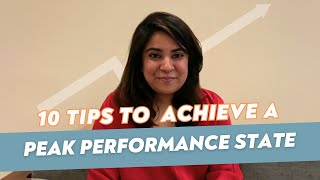 10 Tips to Achieve a Peak Performance State