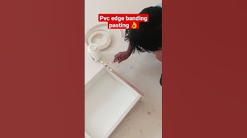 Pvc edge banding pasting kaise kartey hai?#edge #furniture