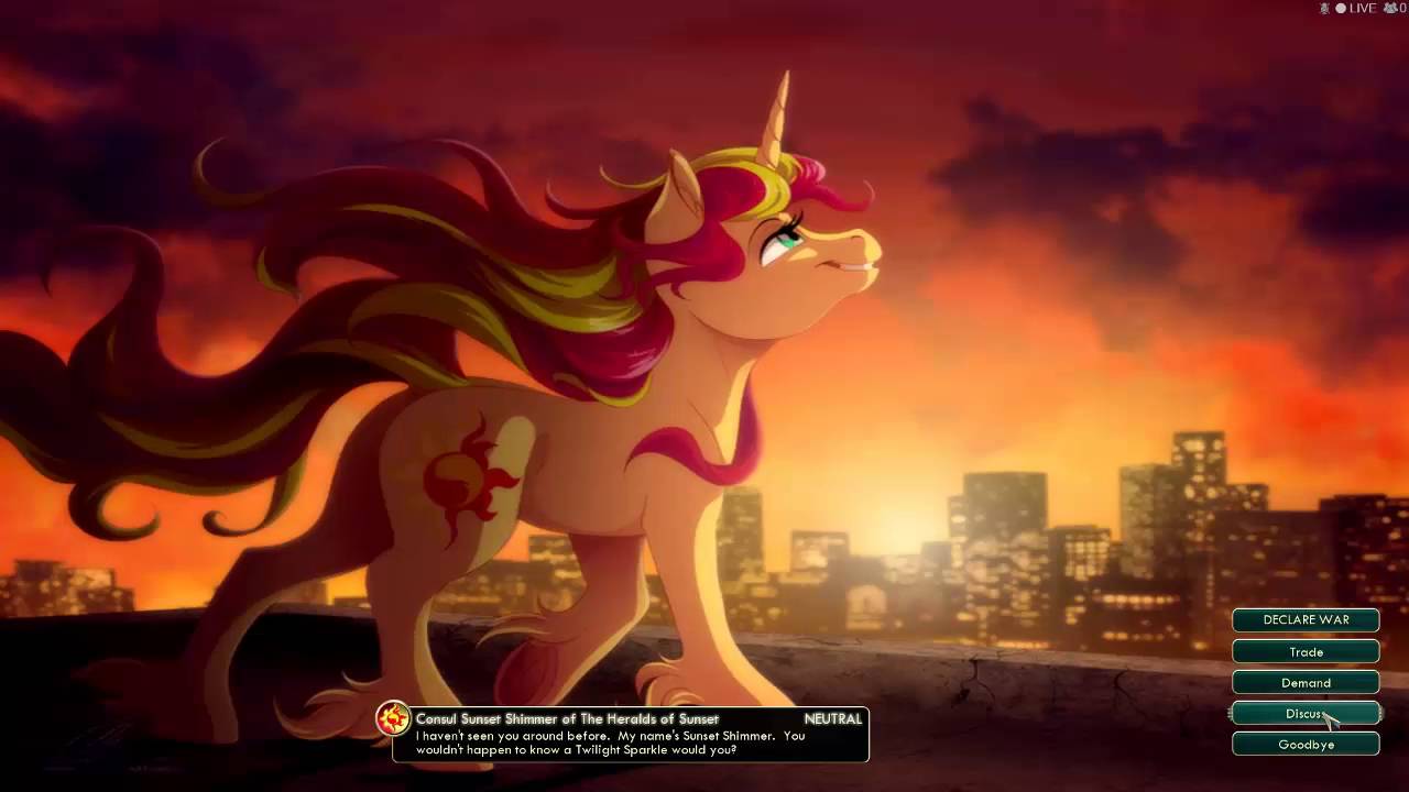 Sunset Shimmer Civilization Mod Voice Lines YouTube
