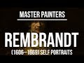 Rembrandt van Rijn Self Portraits (1606-1669) A collection of paintings 4K Ultra HD