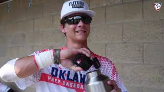 Arkansas Sticks infielder Owen Coil Mic'd up during Prep Baseball Report Tourney