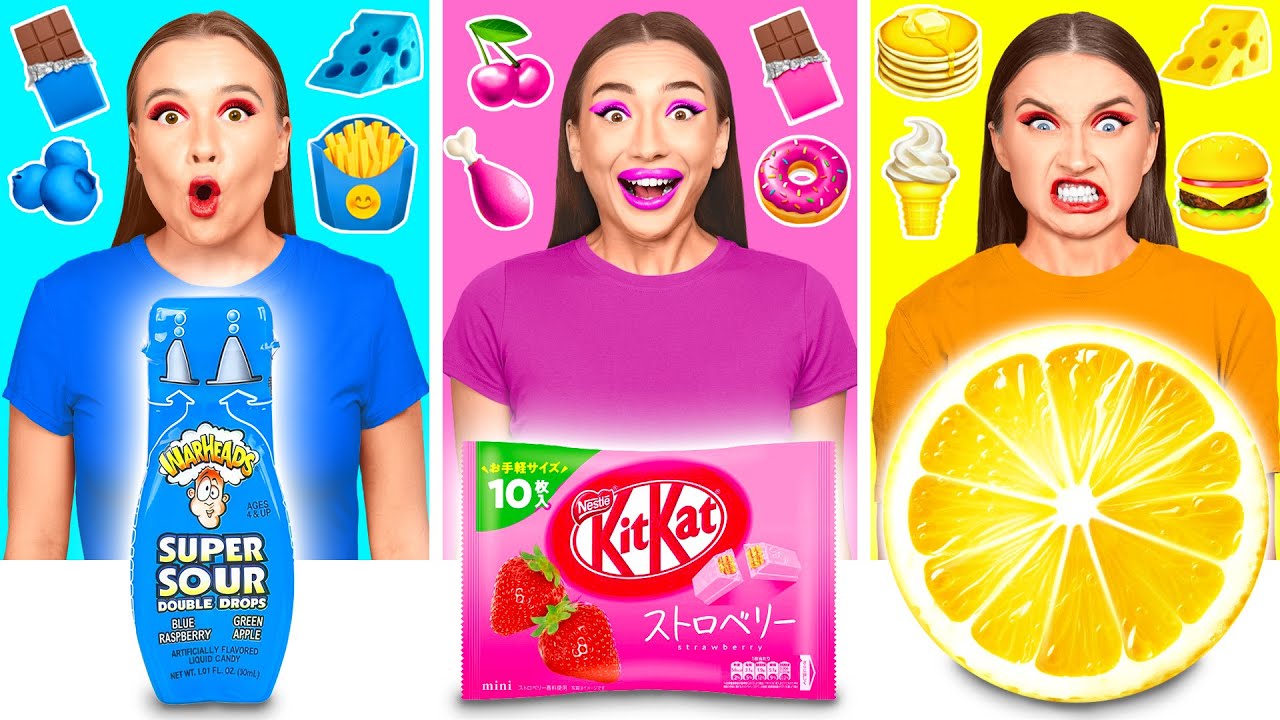 Food of The Same Colors Challenge | Fantastic Food Hacks by DoDo Challenge