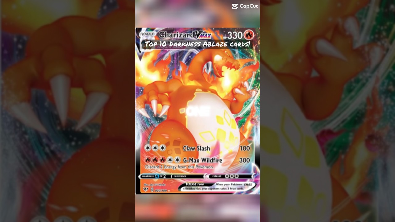 TOP 10 Pokémon Darkness Ablaze cards 🔥 