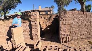Split Face Block Retaining Wall