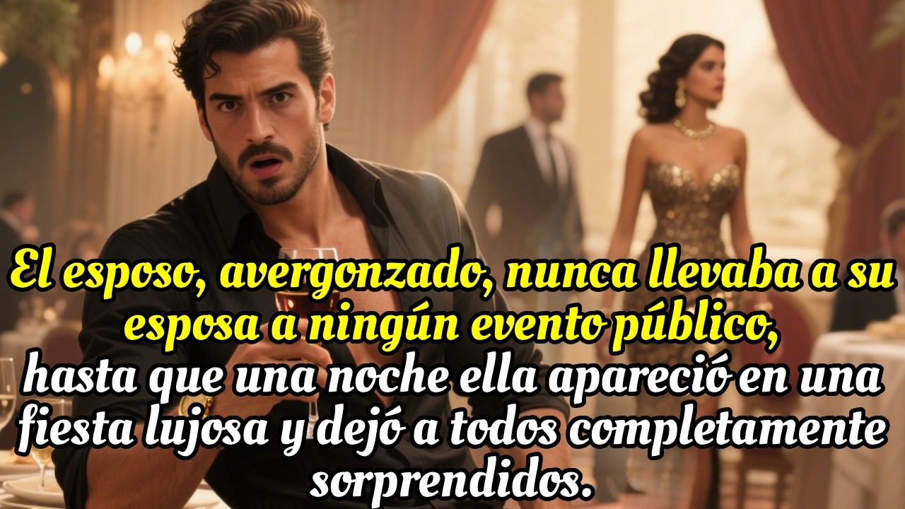 Mi esposo nunca me llevó a eventos importantes, hasta que sorprendí a todos en una fiesta lujosa.