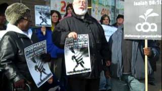 Play video: Rev. Leroy Griffith speaks at the food march