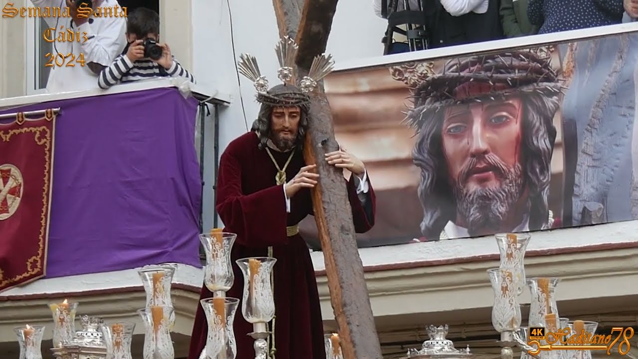 Semana Santa Cádiz 2024 Jesús Nazareno de la Obediencia por Plaza de las Canastas