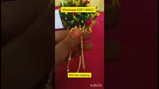 Impon thali mugappu chain #24 inch #gold replica#free shipping