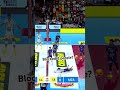 1 person blocks 2 people??? 🤯🏐