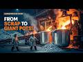 From Scrap to Giant Aluminum Cooking Pots (ASMR) | Incredible Recycling Factory Process