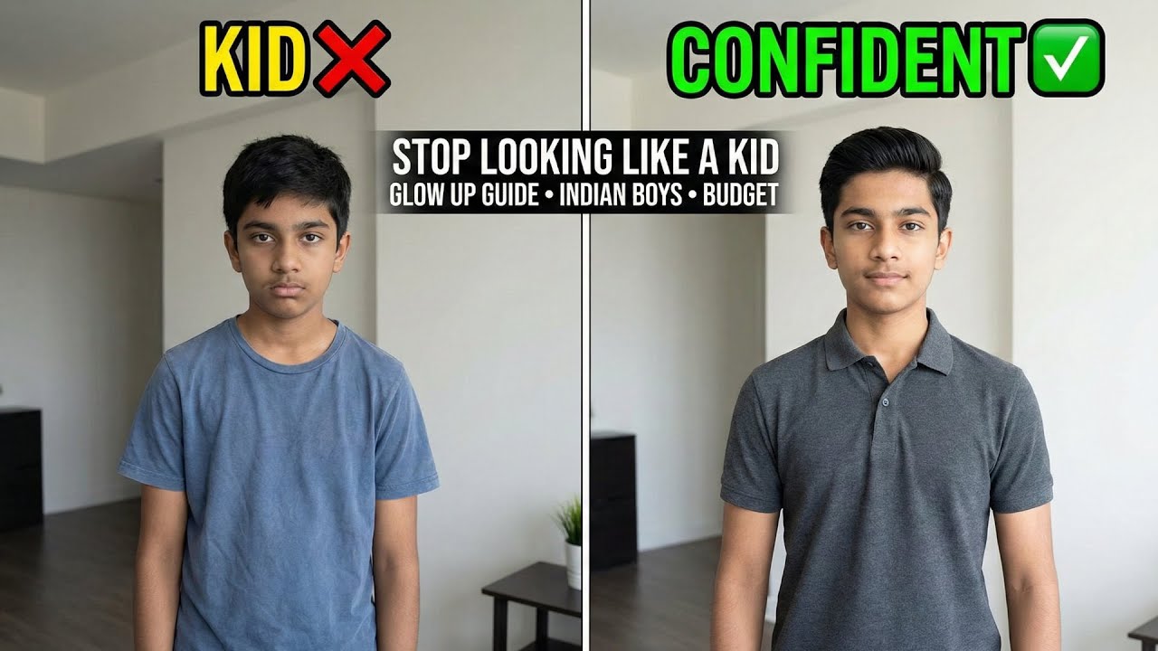 Stop Looking Like a Kid 😳 | Glow Up Guide for Indian Boys (Budget)