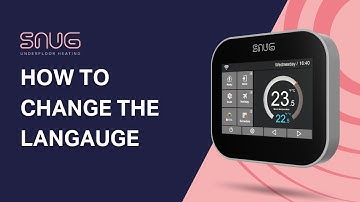 How to change the language on a Snug Touch Screen Thermostat
