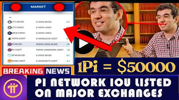 Boom 💥Pi Network Iou Listed On Major Exchange Atlantis New Update 🤯🤩 1Pi = $50000 🤑🎉#bitcoin #crypto