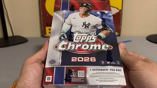 2026 Topps Chrome Hobby Box #1 - New Release!!!