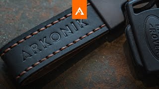 Arkonik Land Rover Leather Keychains: Hand crafted in Bristol