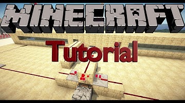 Secret gate for minecart tracks - Tutorial [Minecraft]