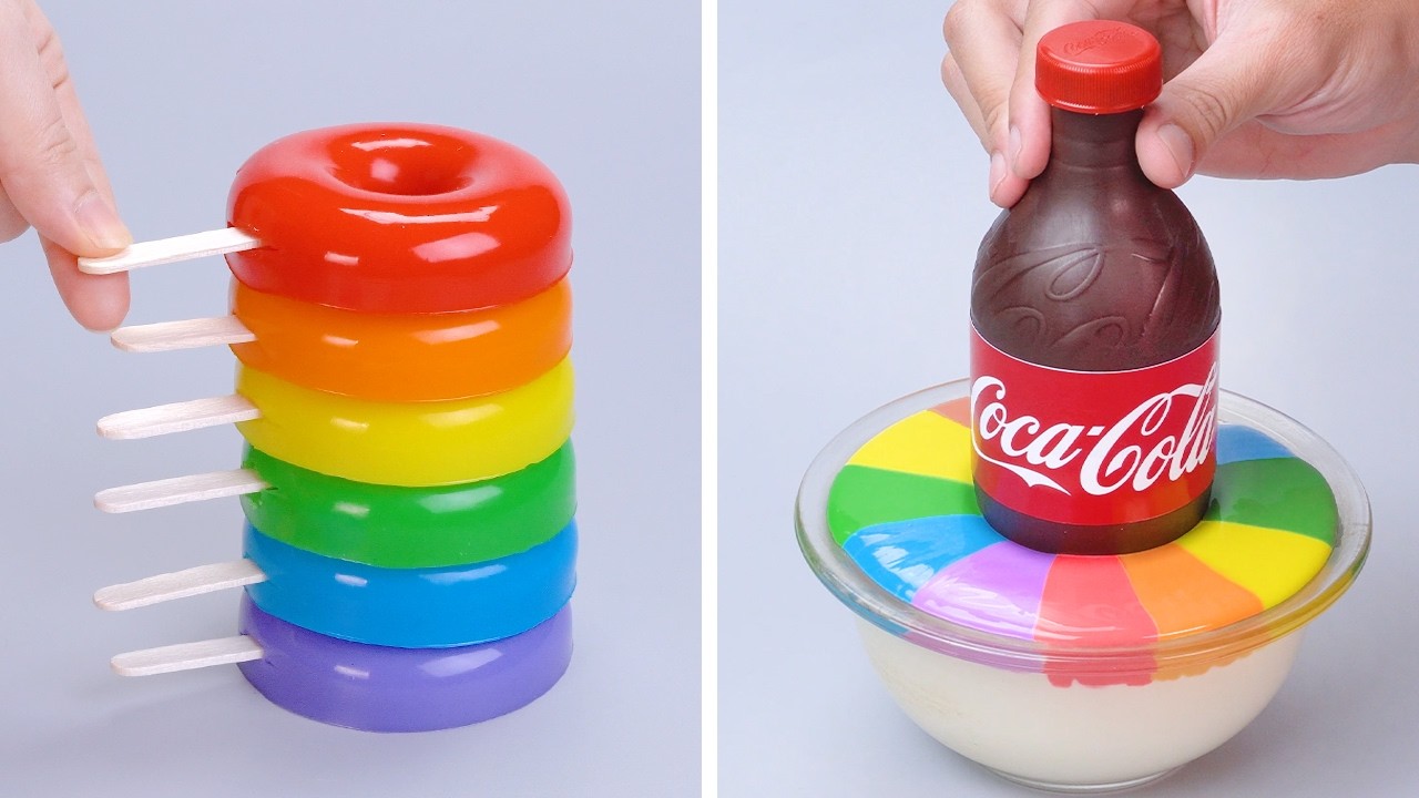 ✨ Kue Pelangi Sangat Memuaskan 🌈 Amazing Rainbow Cake Decorating Ideas | Easy Cake Recipes DIY