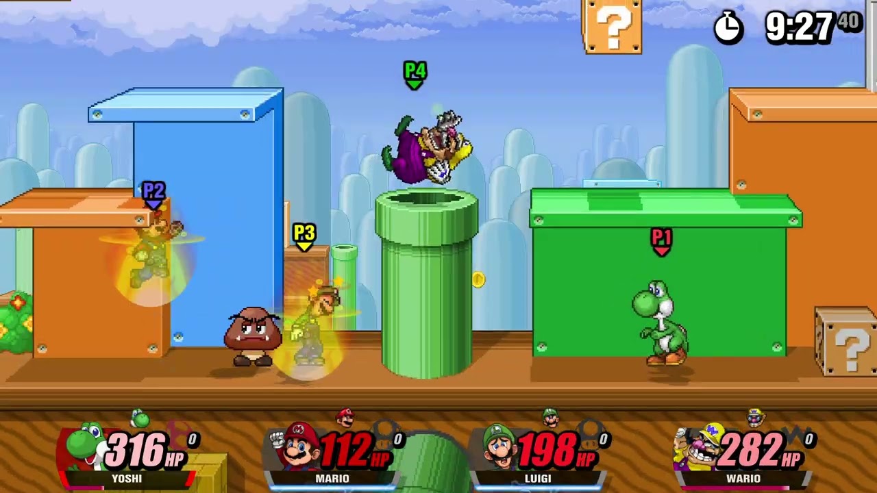 Super Smash Flash 2 Beta v1.4 Free For All - SMB64DS 
