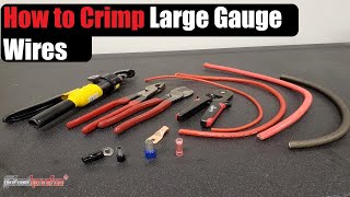 How to Crimp Large Gauge Wires (Battery Cable Lug, Ferrules & Ring Terminals)  | AnthonyJ350 screenshot 4