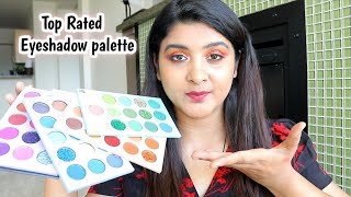 BEAUTY GLAZED COLOR BOARD EYESHADOW  PALETTE|REVIEW|SWATCHES|EYELOOK |4 IN 1 60 SHADES PALETTE