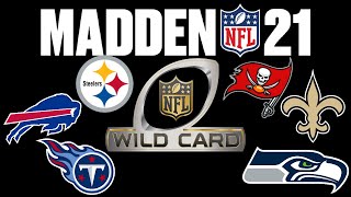 2021 NFL AFC and NFC WILD CARD, but it's predicted by Madden..