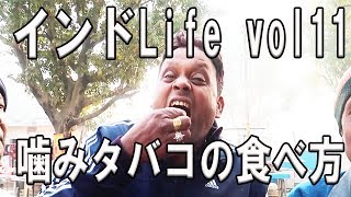 インド 噛みタバコの食べ方 直接口の中にたばこを入れる インドlife Vol11 Youtube
